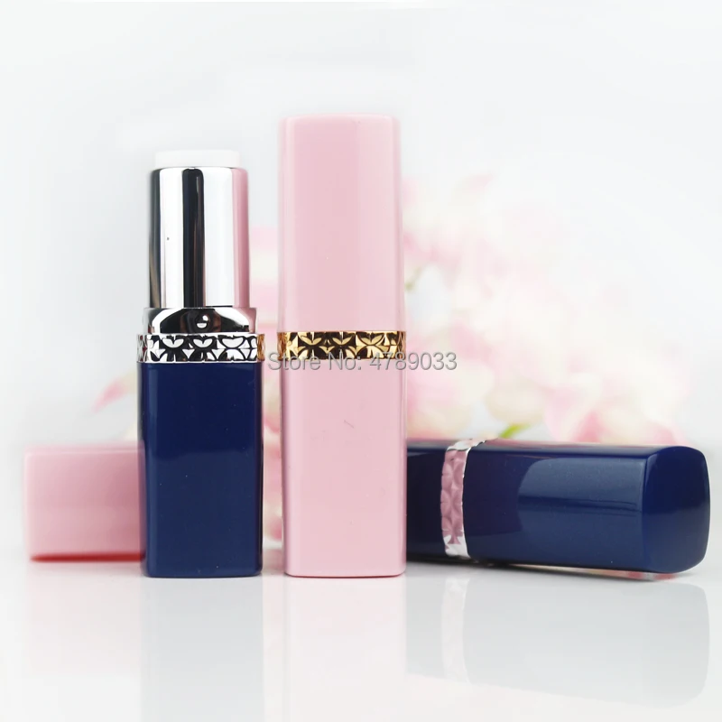 

10/30/50pcs Empty Lipstick Tube Square Dark Blue/ Pink/Black Lip Balm Tubes 12.1mm DIY Cosmetic Container Tube