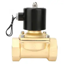 Ручной заподлицо клапан DN50 латунь нормально электрический электромагнитный клапан для воды, масла, газа DC24V электрический магнитный клапан