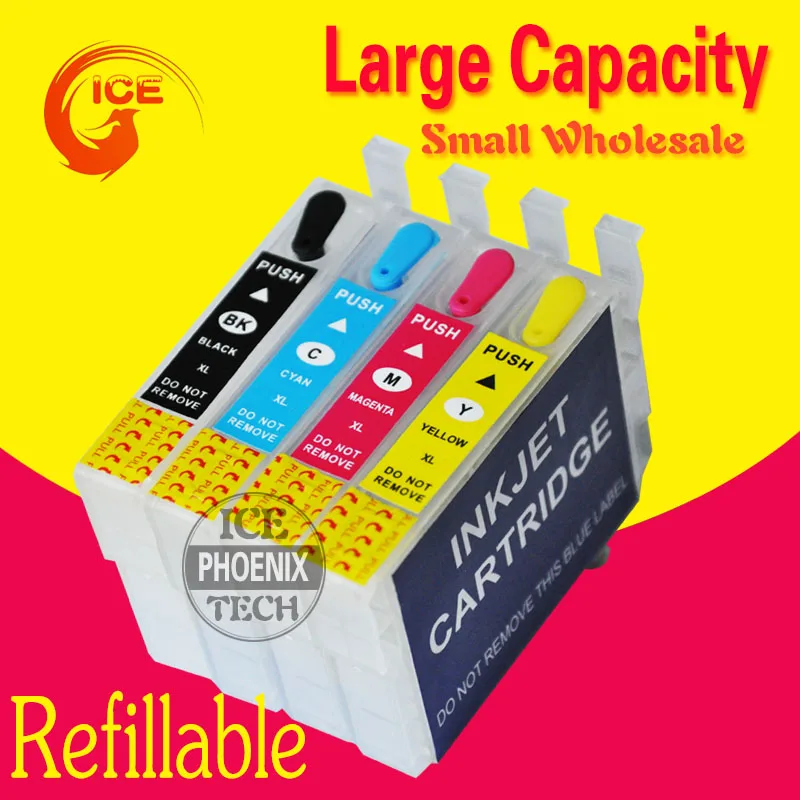 

For Epson Stylus T26 T27 TX106 TX109 TX117 TX119 C51 C91 CX4300 Refillable Reusable Ink Cartridge T0921 92 Auto Reset Chip