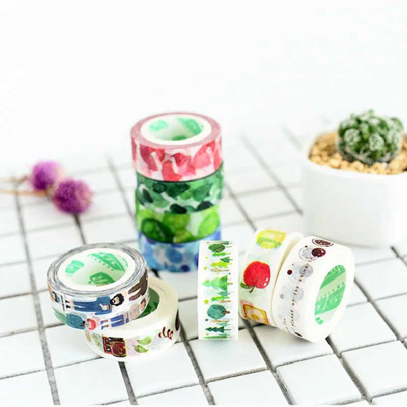 

1pc Cute Vegetables Tapes Kawaii Food Washi Tape Decorative Adhesive Masking Tapes For Decorations Scrapbooking Diary Diy Albums