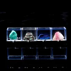 Коллекция драгоценных камней Ясно демонстрационная витрина небольшая акриловая коробка 1,2 "х 1,2" х 1,4''