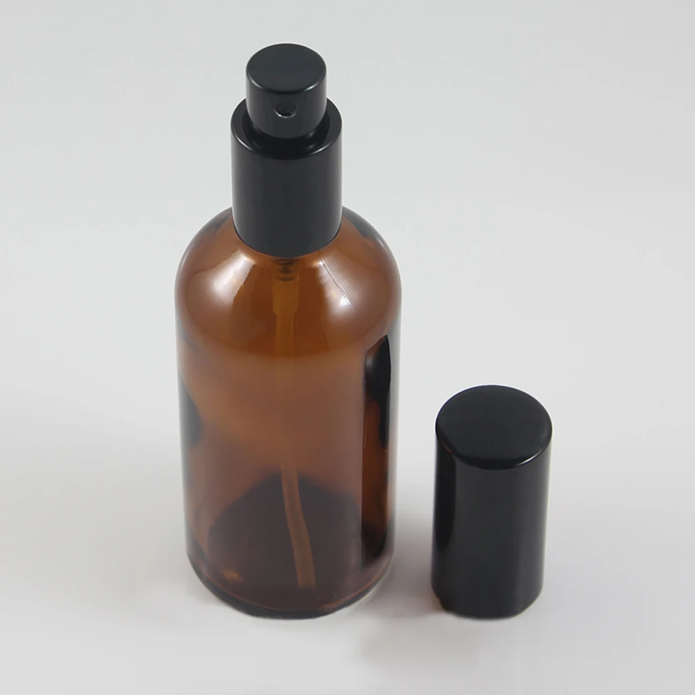 

100ml Refillable Sprayer Bottles Esstenial Oil Liquid, Brown Empty Atomizer Makeup Spray Bottle Perfume Glass 100ml