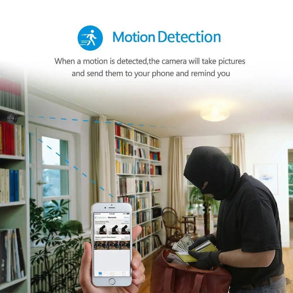 OPQ C1s HD 1080P Мини камера WIFI IP датчик движения Велосипедное тело мини DV DVR магнитный