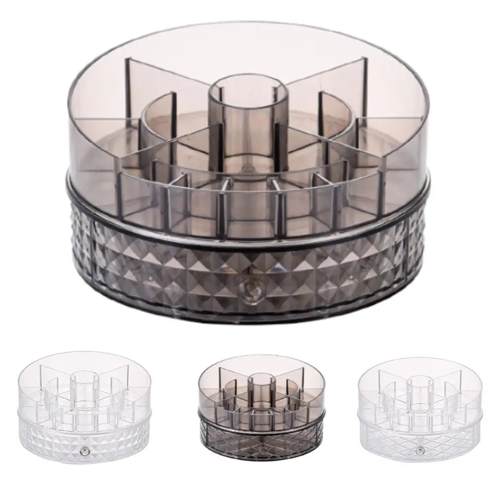 

New Round Make Up Display Box Storage Cosmetic Case Dresser Drawer Rotating High Quality Durable Convenient Freely-combined