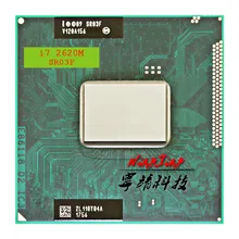 Процессор Intel Core i7-2620M i7 2620M SR03F 2,7 ГГц двухъядерный четырехпоточный процессор 4 МБ 35 Вт Разъем G2 / rPGA988B