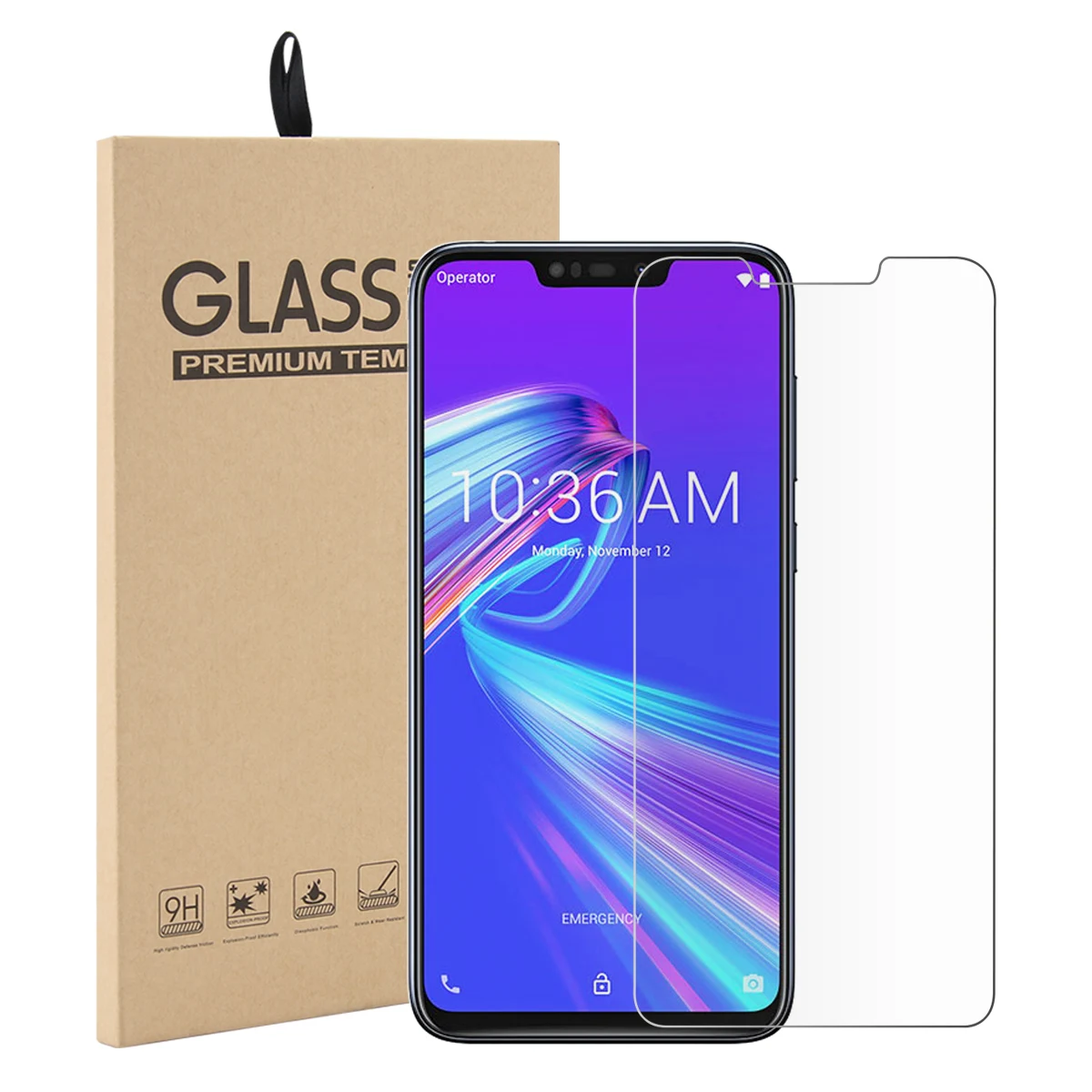 

For Asus Zenfone Max M2 ZB633KL Tempered Glass Anti-Scratch Screen Protector For Asus Zenfone Max Pro M2 ZB631KL Protective Film