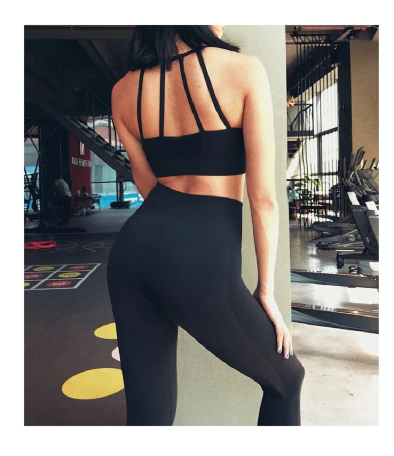 Спортивный бюстгальтер Женщины Фитнес energy seamless Бег Топ push up тренировки Йога