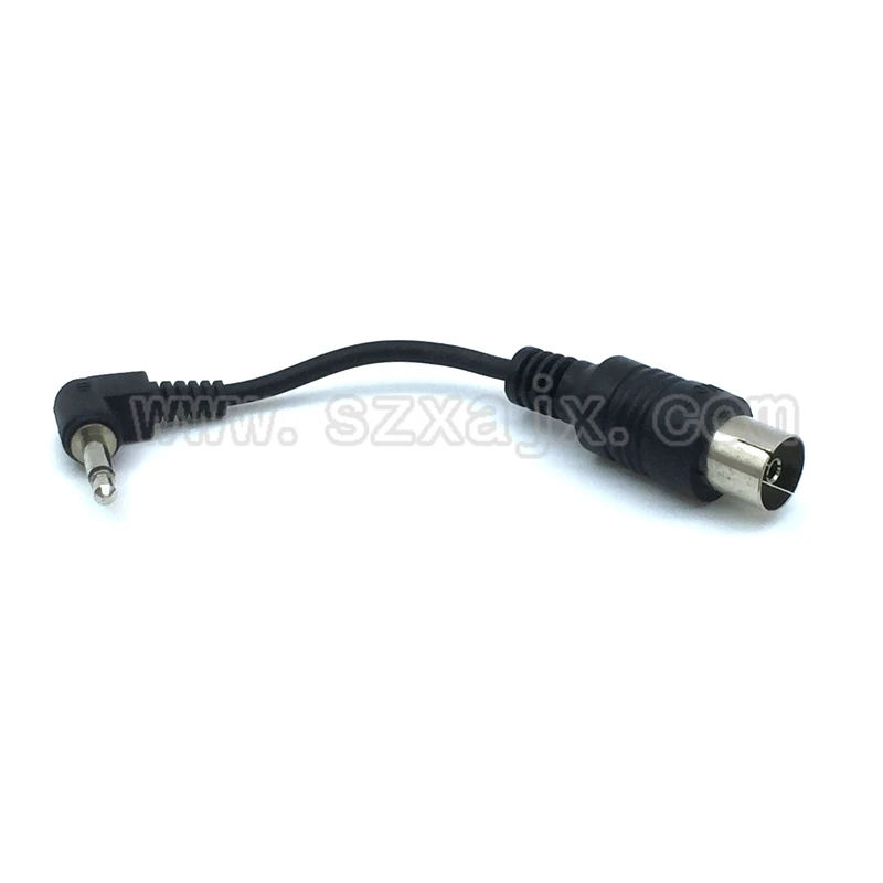 

JX connector RF coaxial coax adapter TV IEC female to 3.5mm-2 for FM DVB-TV antenna Audio connector Pigtail cable 10cm