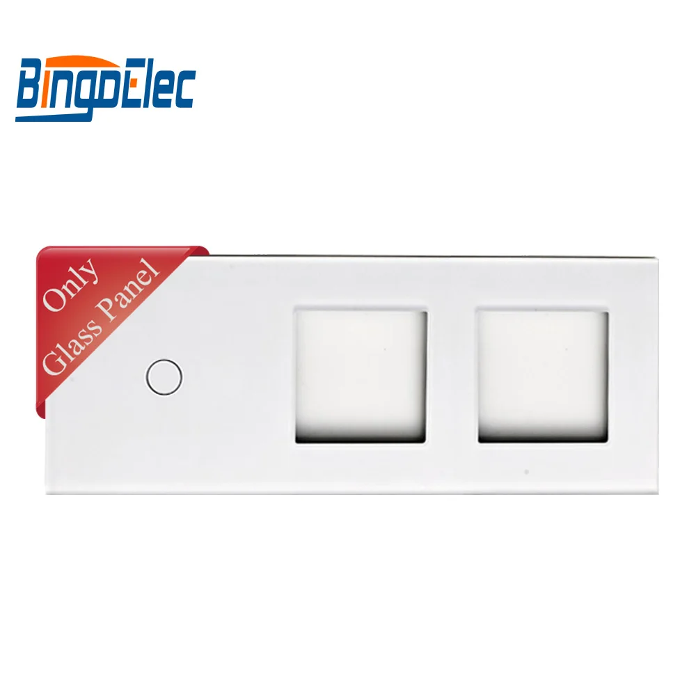 Painel do Interruptor e Soquete Quadro de Vidro Apenas sem Função de Interruptor Vidro Temperado 1g ou Tomada Parte Venda Quente