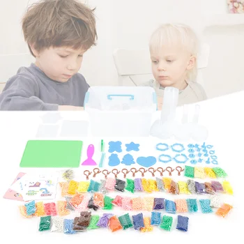 

Water Sticky Beads with Pegboards Tweezer Ironing Paper for Kids Beginners Art Crafts Toys