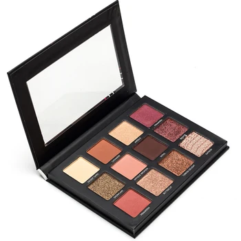 

ICYCHEER 12Colors Makeup Nude Eye Shadows Nude Color Matte & Shimmer Eyeshadow Palette Smokey Cosmetics Matte