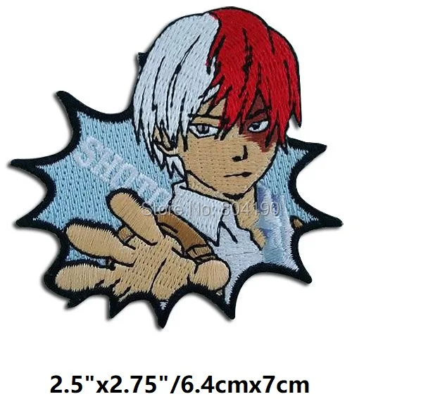 Мой герой Todoroki патч шото Тодороки с костюм героя аниме косплей вышитые клеевая