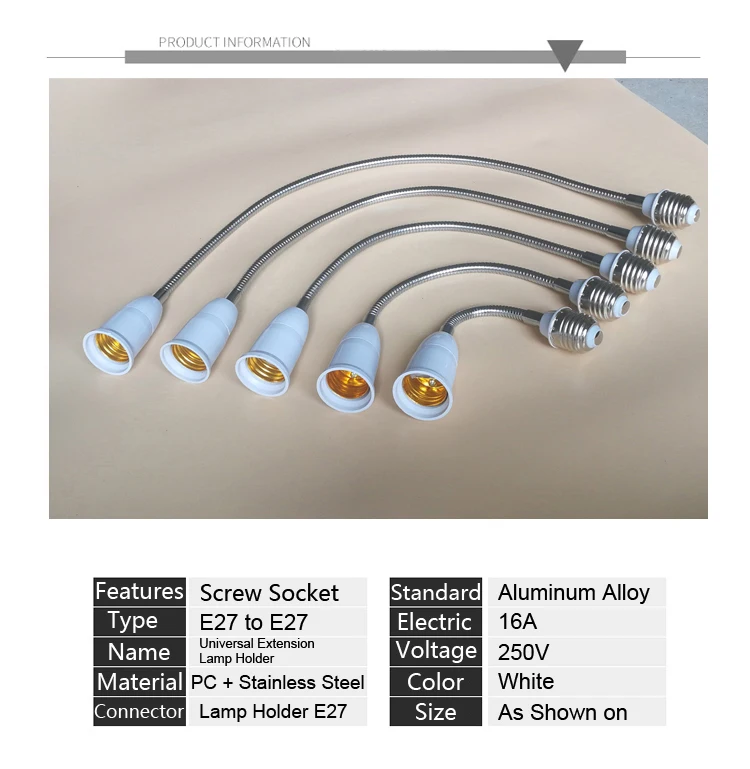 Socket Adapter  AU Plug 10-50cm LED lamp Holder Flexible Universal Converter Extendsion On/Off Switch E27 to E27