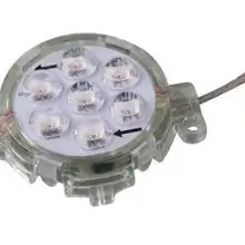 HANGYUE Водонепроницаемый IP65 5050 RGB UCS1903 IC светодиодный модуль открытые точечный источник света DC 12 V/24 V светодиодная точечная лампа 26 мм/35 мм Диаметр