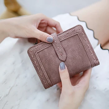 

Summer Women Wallets Small Fashion Brand Leather Coin Purse Women Ladies Card Holders For Women 2019 Clutch Women Female Purse
