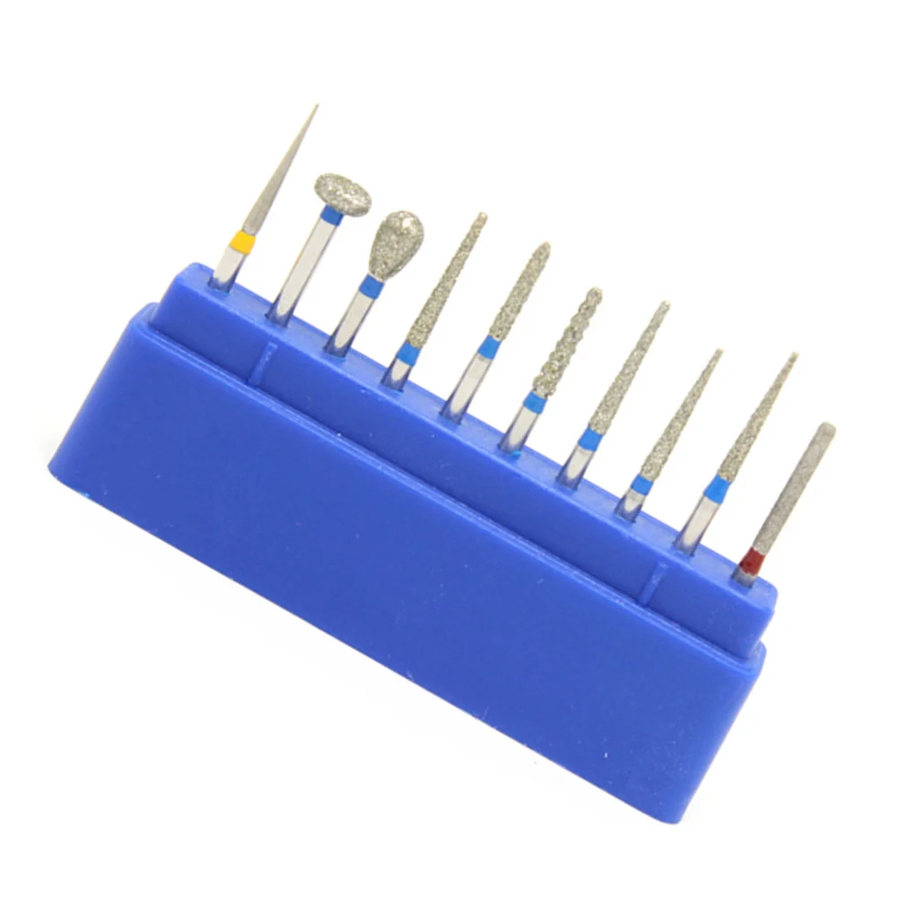 

10pcs Carborundum Needle Carborundum Durable High Speed Grinding Polishing Burs Drill Set for Dentistry Dentcare