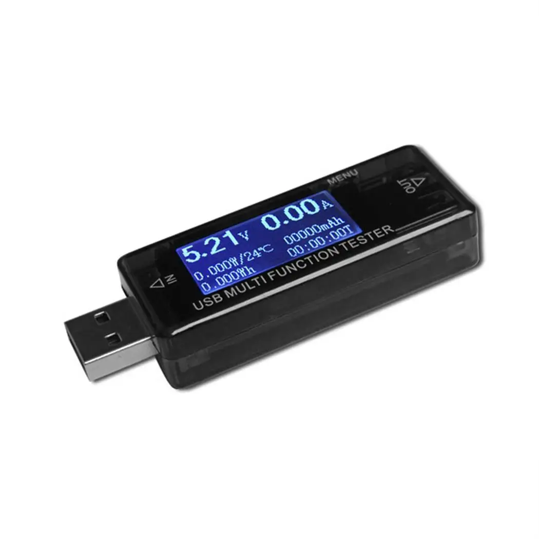 Цифровой USB тестер напряжения тока разрядка потока питания LCD перегрузки по току