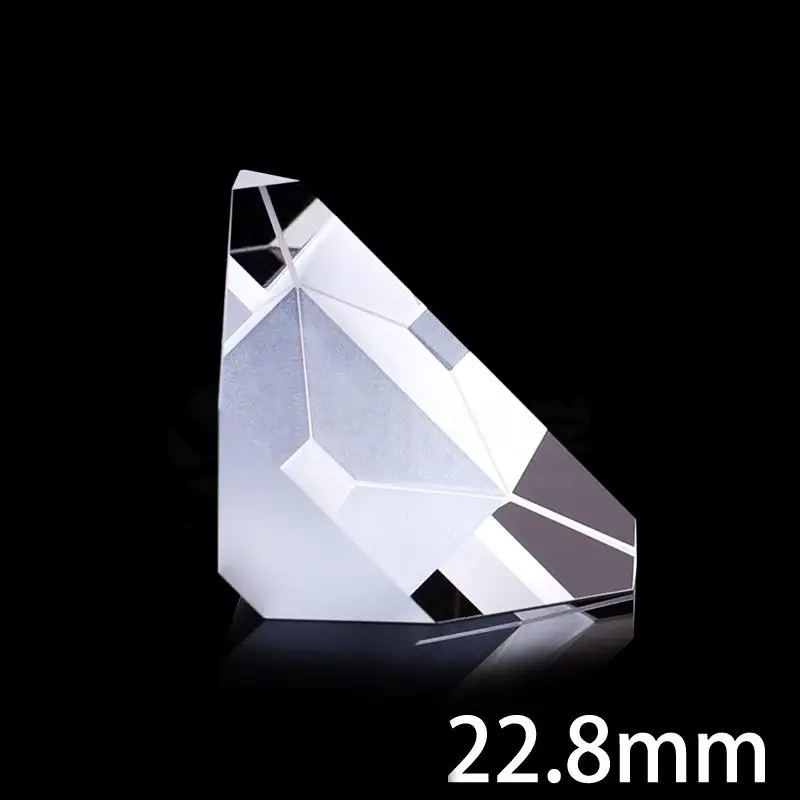 

39x22.8x17.2mm Optical Glass Right Angle Roof Prism K9 Light Spectrum Physics