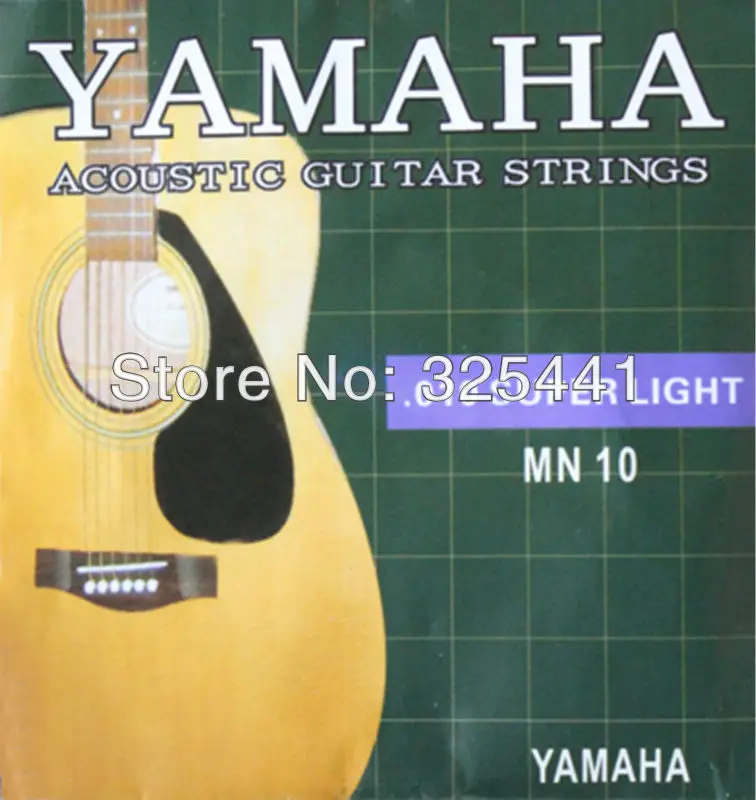 

5 Sets YMH MN10 (.010 .014 .022 .027 .036 .047) Inch Extra Light 1st-6th Acoustic Guitar Strings