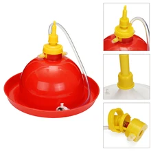 1pc Pet Automatic Poultry Drinking Waterer Chicken Duck Goose Automatic Waterer Backyard Poultry Dispenser Equipment 3000pcs h duck goose chicken egg cleaner equipment eggs washing machine washer
