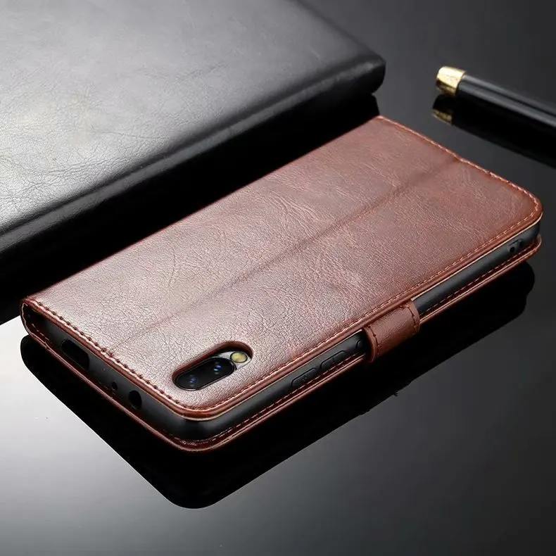 

For Vivo NEX S Case Luxury Retro PU Leather Wallet Flip Case Soft Back Cover For Vivo NEX A Phone Bag Stand Style