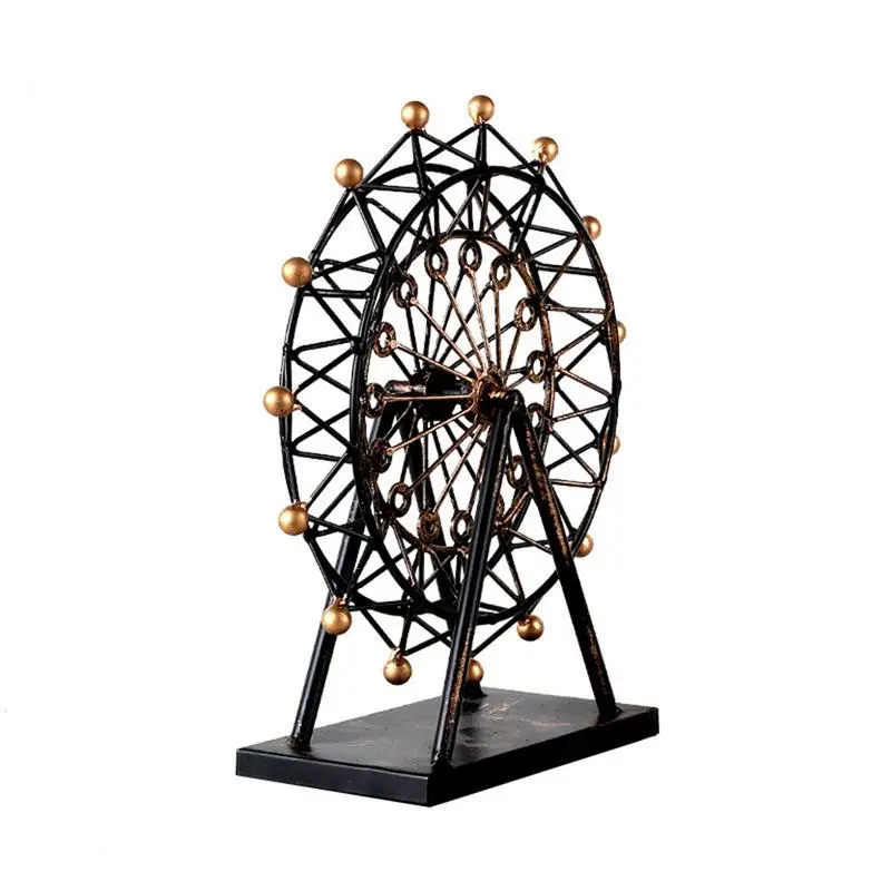 

Retro Iron Sky Wheel Model Universal Multifunctional Craft Decoration Home Furnishing Office Tabletop Sky Wheel Model Ornament