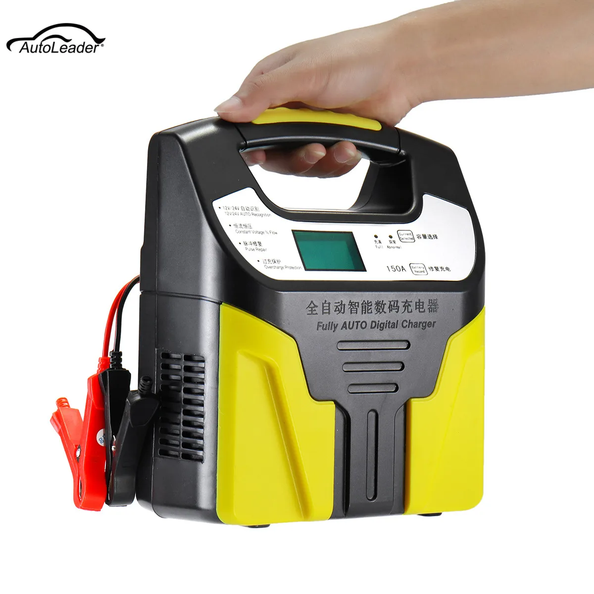 

Autoleade 220V 200W Car Battery Charger Auto Intelligent Repair Type With LCD Display For 12V/24V/2AH-200AH Batteries