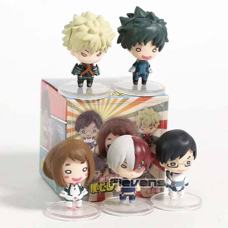 Мой герой Академия Izuku Midoriya Bakugou Katsuki Todoroki Shoto Ochaco Uraraka Tenya Iida ПВХ Фигурки игрушки 5
