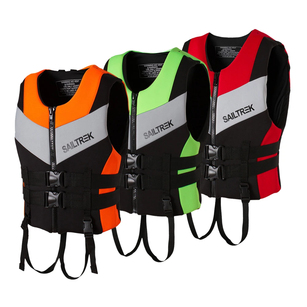 

2019 NEW Water Sports Fishing Vest Adult Life Jacket Neoprene Life Vest Kayaking Boating Swimming Drifting Safety Life Vest