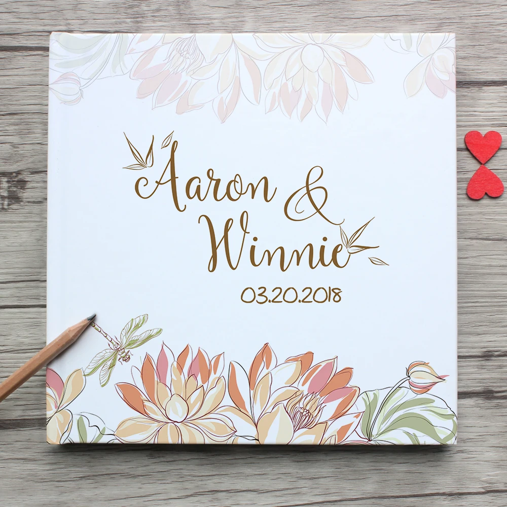 aliexpress com buy custom white wedding guest book where to buy wedding guest books