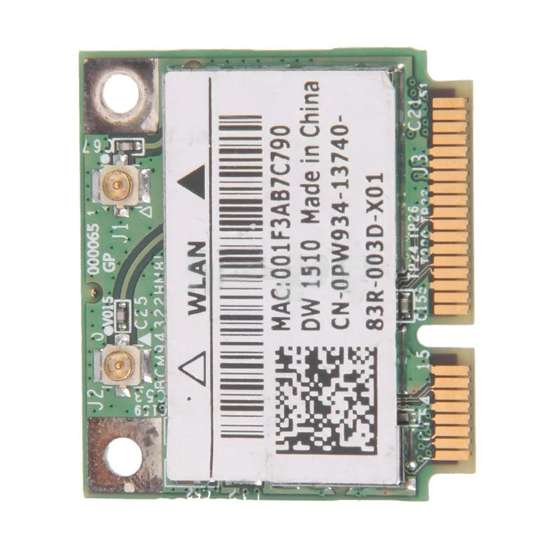 Новый Half-Mini Беспроводной Wi-Fi сетевой карты для DW1510 PW934 BCM94322HM8L зеленый