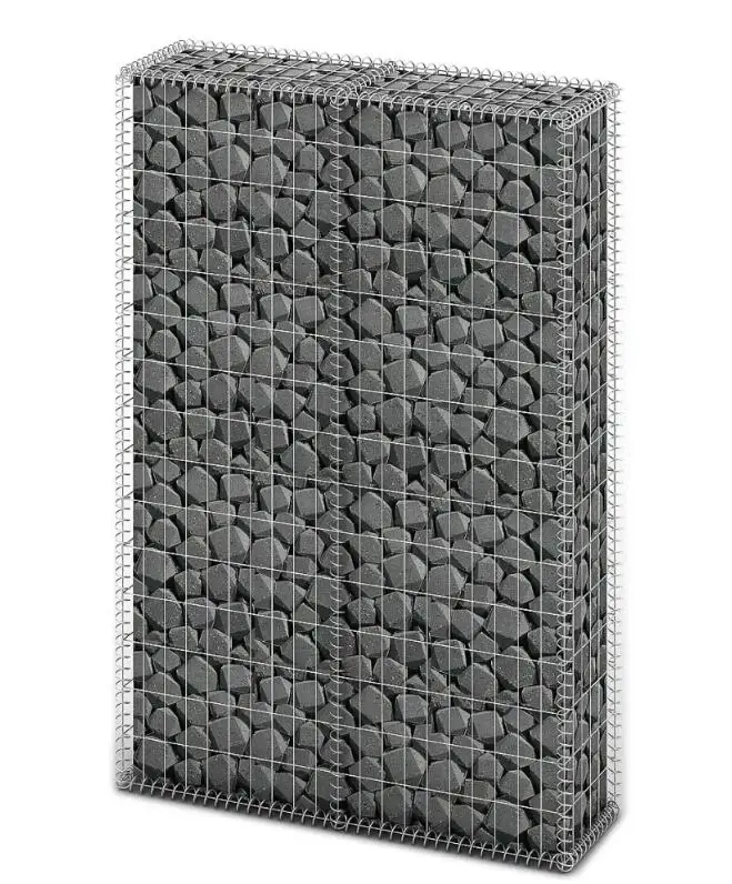 

VidaXL Gabion Basket With Lids Galvanised Wire 150 X 100 X 30 Cm For Home And Business Landscape Design Galvanised Steel Basket