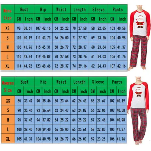 Рождественский Семейный комплект с Санта Клаусом; пижамный комплект; Рождественский пижамный комплект; костюмы на год; одежда для сна для взрослых и детей