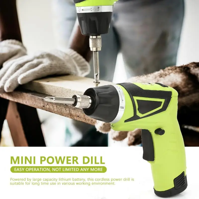 7.2V Rechargeable Handheld Electric Cordless Screwdriver Pistol Grip