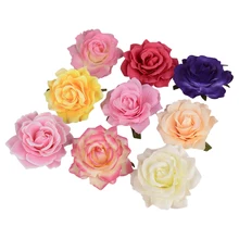 17 шт. шпильки для волос из шелковой ткани розы, имитация цветов, заколка для волос, украшение для бала, вечерние, праздничные