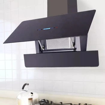 

vidaXL extractor hood with touch display black large screen digital display Wall-mounted smoking machine