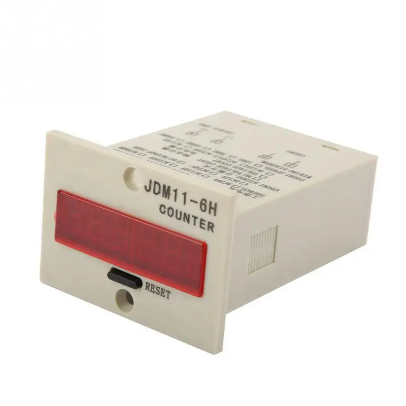 JDM11 6H 6 цифр дисплей электронный счетчик инструмент AC220V/DC36V/DC 24 V/DC 12V|Счетчики| |