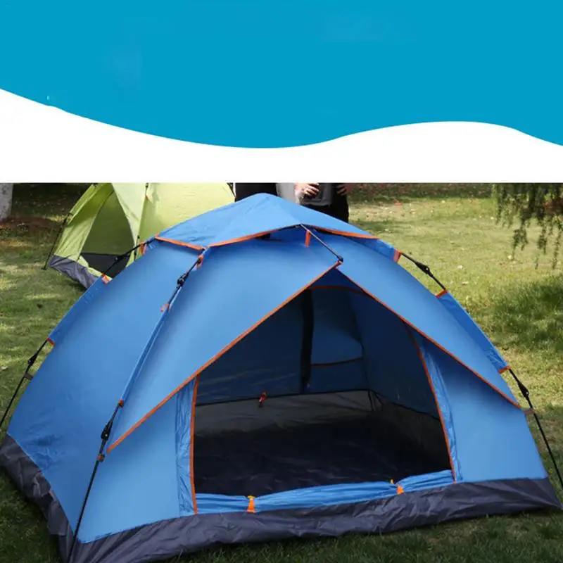 

Outdoor Family Hiking Pole Tent Camping, Automatic Beach Sunshade, Outdoor Camping Trip Fishing Waterproof Windproof Tent