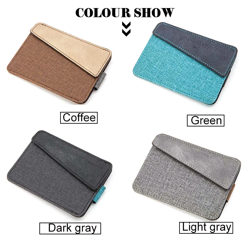 أزياء الرجال قصيرة رقيقة جدا محفظة بو الجلود حامل بطاقة s الذكور بلون محفظة صغيرة حامل بطاقة المنظم محفظة حقيبة