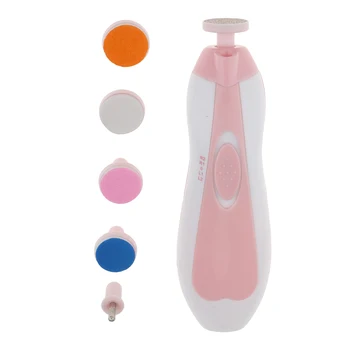

Safe Electric Baby Toddler Nail Care Trimmer Clippers File Polish Kit Pedicure Clipper Cutter Scissors Kids Infant Nail Care