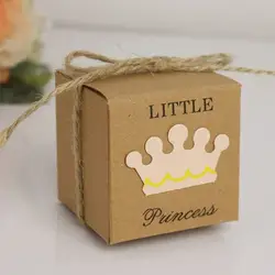 Упаковка из 5 шт День рождения Baby Shower питания конфеты в подарочной коробке упаковочные подарочные коробки сумка сувениры для вечеринки ко