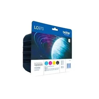 Картридж Brother (LC970VALBP # DES) чернила Lc970 черный + 3 цвета блистер Desprecintado|Чернильные