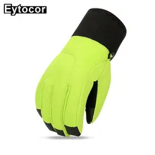 EYTOCOR Сенсорный экран Зима Для мужчин Для женщин теплые сноуборд Водонепроницаемый Перчатки мотоциклов Велоспорт езда Лыжный ветрозащитный для кемпинга варежки