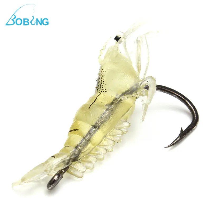Bobing 1pcs Soft Silicone 4cm Shrimp Fishing Lure Wobblers Fishing Minnow Trout Fish Lures Artificial Bait Hook Bass Tackle Jig Bobing 1pcs Soft Silicone 4cm Shrimp Fishing Lure Wobblers Fishing Minnow Trout Fish Lures Artificial Bait Hook Bass Tackle Jig