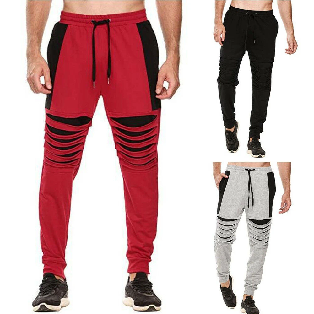 ripped tracksuit bottoms