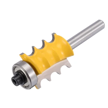 

Mayitr 1/4" Shank Milling Cutter Triple Bead Column Router Bits Wood Molding Trimming Router Bit Tools For DIY Woodworking