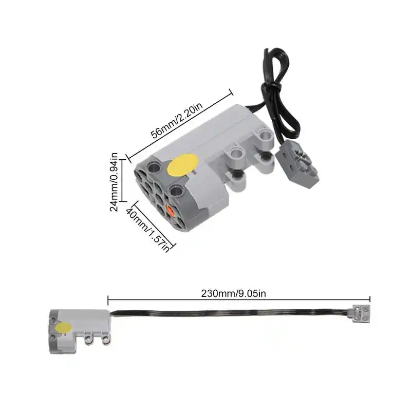 Servo Motor Parts Plug In Blocks Compatible With For Lego 88004 Steering Motor Model Spare Part Block Accessories Dropshipping