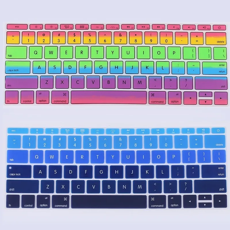 Радужный чехол для клавиатуры ноутбука Macbook 12 дюймов Retina (A1534) 13 Pro No touchbar (A1708)