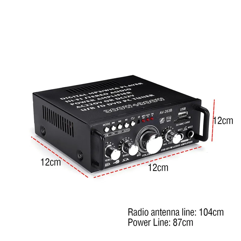 Хит 600 Вт домашние усилители аудио усилитель HiFi цифровой не поддерживает/поддерживает bluetooth усилитель Автомобильная звуковая система мини усилитель