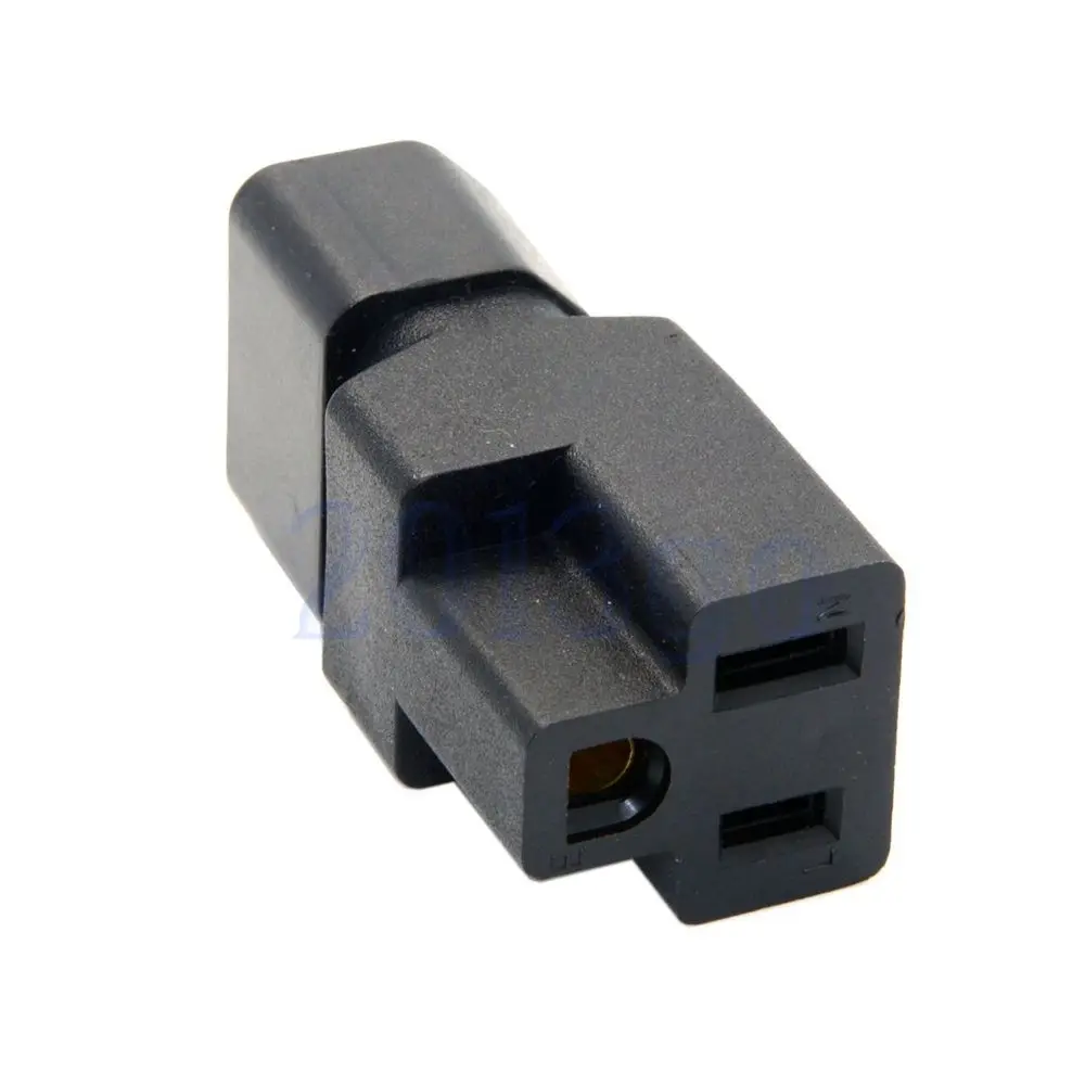 MLLSE IEC320 3Pin C14 to USA AC Nema 5 15R Female Power Adapter Rated